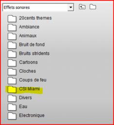 Une nouvelle rubrique d'effets sonores pour Pinnacle Studio