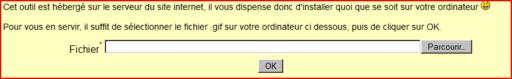 selectionner une image gif animée