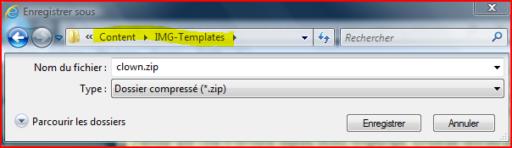 Enregistrer le fichier .zip dans IMG-Templates
