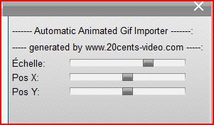 réglage du thème de montage gif animé
