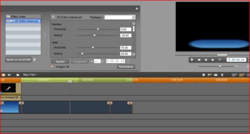 animation par image clef dans Pinnacle Studio