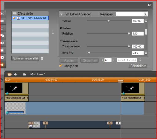 Animer un titre dans Pinnacle studio
