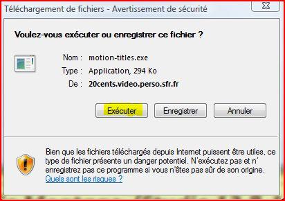 exécuter le ficher téléchargé par Internet Explorer